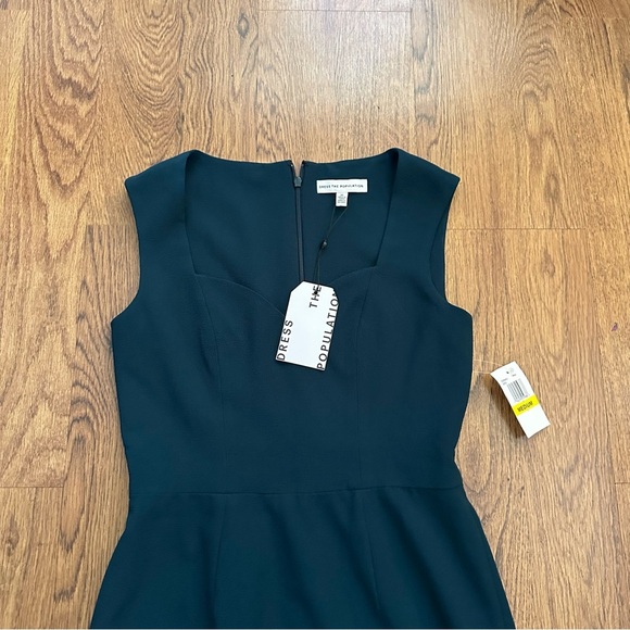 Dress the Population Pine sweetheart neckline Midi Dress size medium NWT sheath - Picture 3 of 10